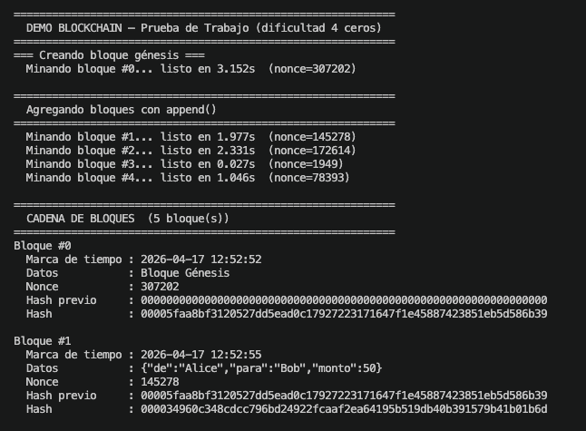 Ejecución de la demo en Rust