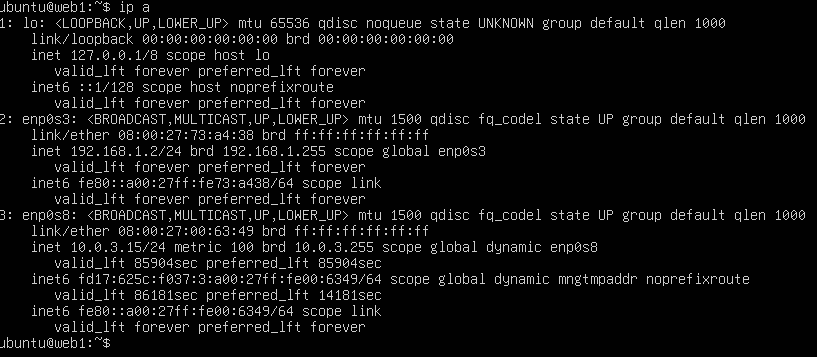 ip a Web1