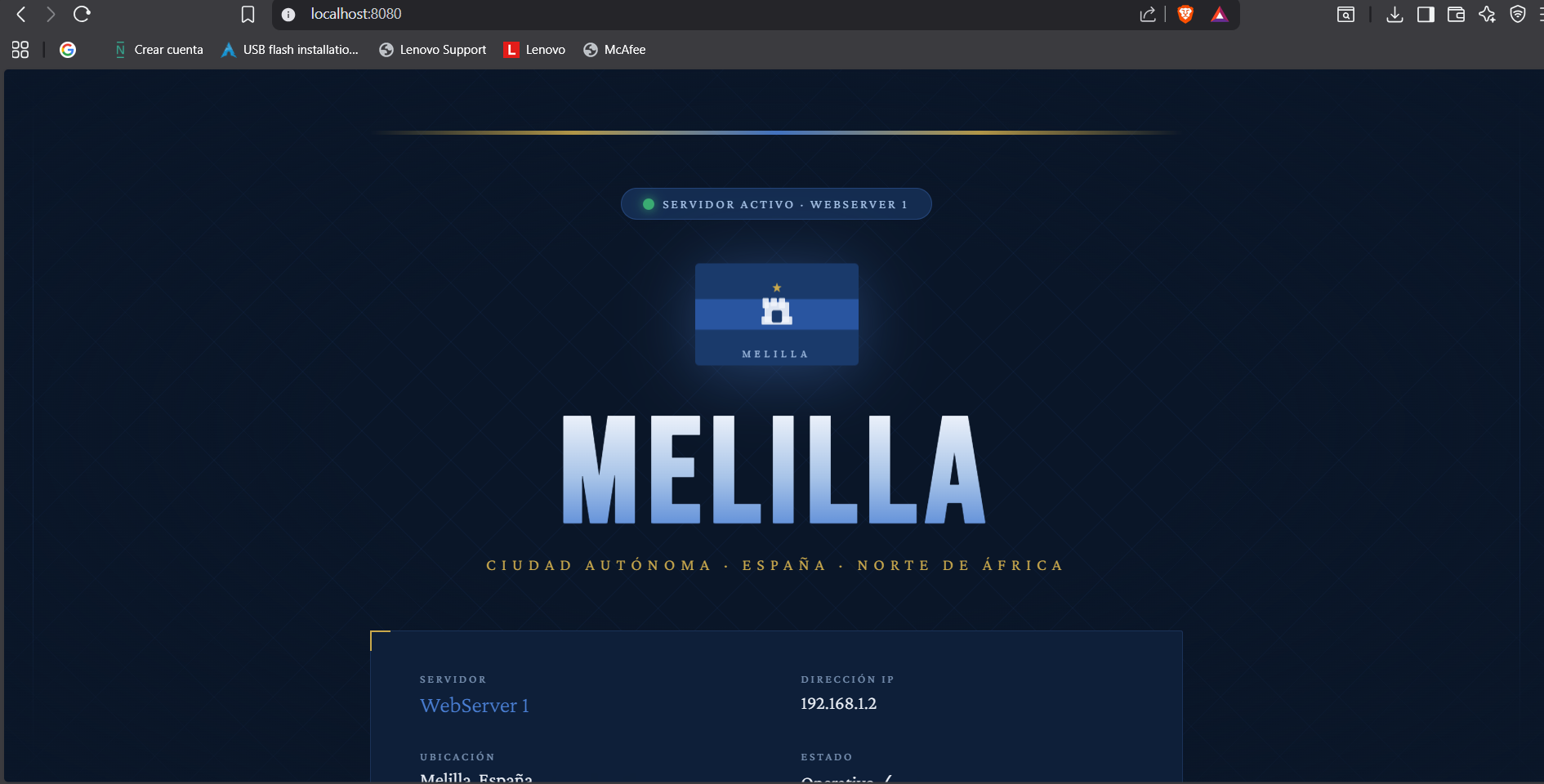 WebServer1 - Melilla