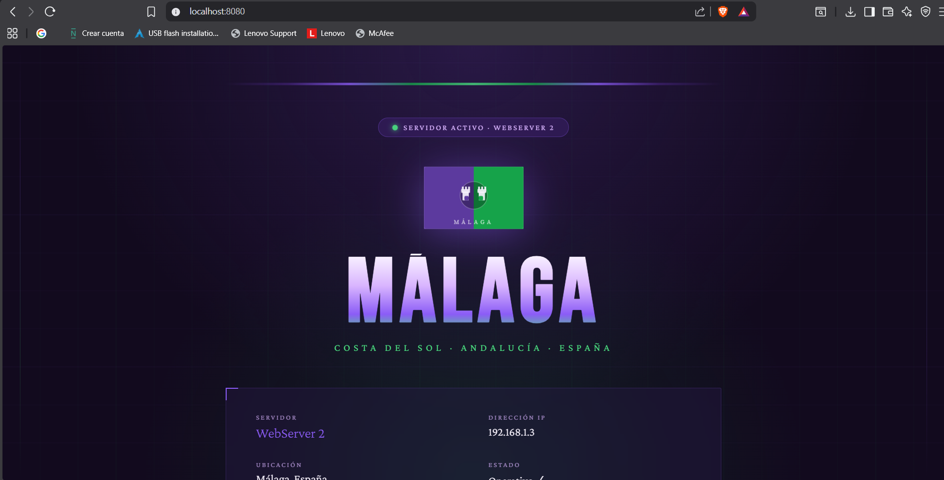 WebServer2 - Málaga
